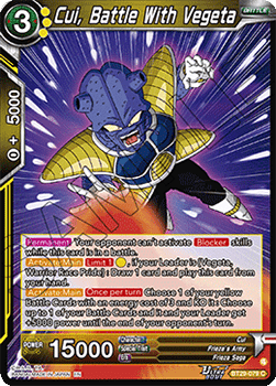 Cui, Battle With Vegeta - Fearsome Rivals (Common) [BT29-079] Imagen principal del producto