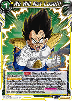 We Will Not Lose!!! - Fearsome Rivals (Uncommon) [BT29-081] Image principale du produit