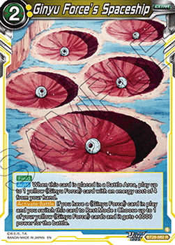 Ginyu Force's Spaceship - Fearsome Rivals (Rare) [BT29-082] Image principale du produit