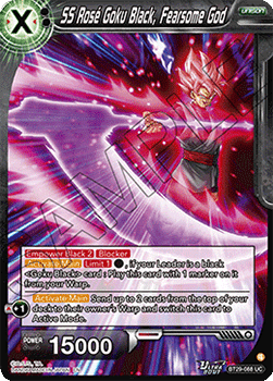SS Rosé Goku Black, Fearsome God (V.1 - Uncommon) - Fearsome Rivals (Uncommon) [BT29-088] Image principale du produit