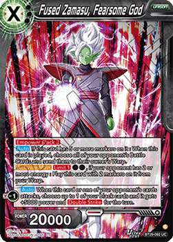 Fused Zamasu, Fearsome God (V.1 - Uncommon) - Fearsome Rivals (Uncommon) [BT29-092] Image principale du produit