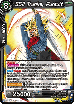 SS2 Trunks, Pursuit (V.1 - Uncommon) - Fearsome Rivals (Uncommon) [BT29-097] Hauptbild