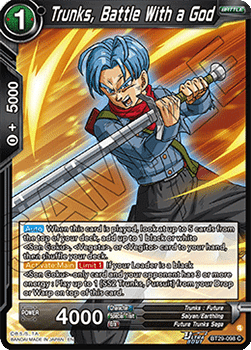 Trunks, Battle With a God - Fearsome Rivals (Common) [BT29-098] Hover Image