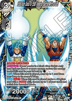 SSB Son Goku & SSB Vegeta, Battle With a God - Fearsome Rivals (Common) [BT29-140] Hover Image
