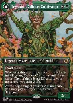 Trystan, Callous Cultivator // Trystan, Penitent Culler - Lorwyn Eclipsed: Extras (Rare) [XECL-291] Imagen principal del producto