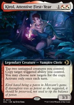 Kirol, Attentive First-Year - Lorwyn Eclipsed: Extras (Rare) [XECL-374]