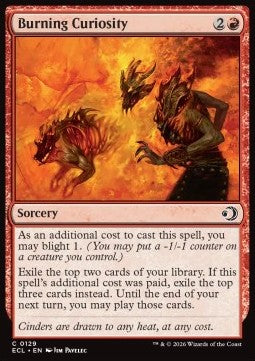 Burning Curiosity - Lorwyn Eclipsed (Common) [ECL-129] Imagen principal del producto