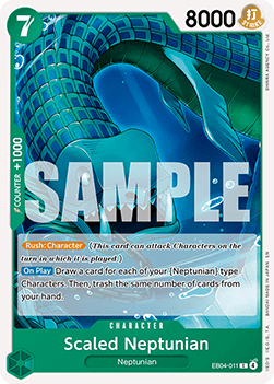 Scaled Neptunian (EB04-011) - The Azure Sea's Seven (Common) [OP14-EB04-011] Immagine principale del prodotto