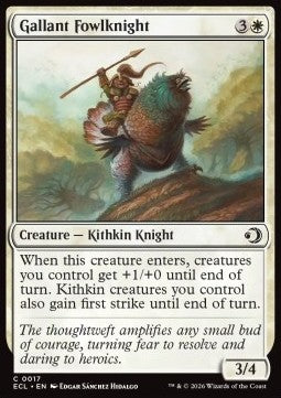 Gallant Fowlknight - Lorwyn Eclipsed (Common) [ECL-17] Hauptbild