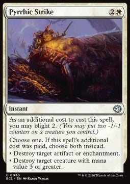 Pyrrhic Strike - Lorwyn Eclipsed (Uncommon) [ECL-30] Hauptbild