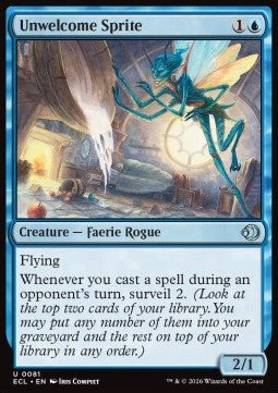 Unwelcome Sprite - Lorwyn Eclipsed (Uncommon) [ECL-81] Hover Image