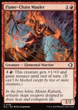 Flame-Chain Mauler - Lorwyn Eclipsed (Common) [ECL-138] Hover Image