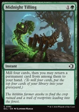 Midnight Tilling - Lorwyn Eclipsed (Common) [ECL-182]
