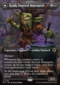 Grub, Storied Matriarch // Grub, Notorious Auntie - Lorwyn Eclipsed: Extras (Rare) [XECL-289] Imagen principal del producto