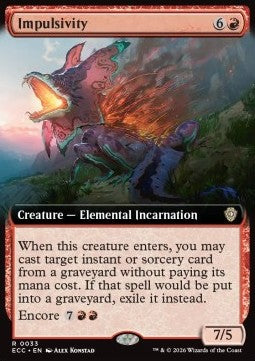 Impulsivity - Commander: Lorwyn Eclipsed: Extras (Rare) [XECC-33] Main image