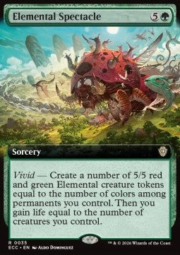Elemental Spectacle - Commander: Lorwyn Eclipsed: Extras (Rare) [XECC-35]