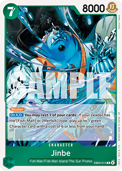 Jinbe (EB04-015) - The Azure Sea's Seven (Rare) [OP14-EB04-015] Hauptbild