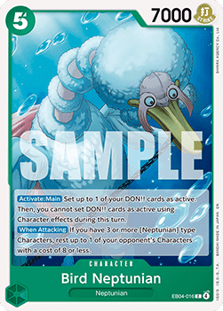 Bird Neptunian (EB04-016) - The Azure Sea's Seven (Common) [OP14-EB04-016] Immagine principale del prodotto