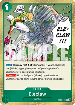 Eleclaw (EB04-019) - The Azure Sea's Seven (Rare) [OP14-EB04-019] Immagine principale del prodotto