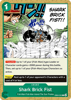 Shark Brick Fist (EB04-020) - The Azure Sea's Seven (Common) [OP14-EB04-020] Imagen principal del producto