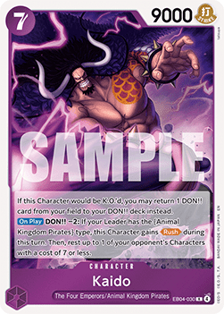 Kaido (EB04-030) - The Azure Sea's Seven (Rare) [OP14-EB04-030] Immagine principale del prodotto