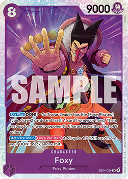 Foxy (EB04-036) (V.1) - The Azure Sea's Seven (Super Rare) [OP14-EB04-036] Immagine principale del prodotto