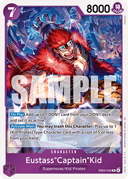 Eustass"Captain"Kid (EB04-039) (V.1) - The Azure Sea's Seven (Rare) [OP14-EB04-039] Immagine principale del prodotto