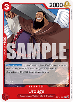 Urouge (OP14-002) - The Azure Sea's Seven (Uncommon) [OP14-002] Main image