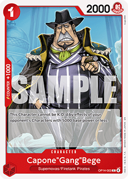Capone"Gang"Bege (OP14-003) - The Azure Sea's Seven (Common) [OP14-003] Immagine principale del prodotto