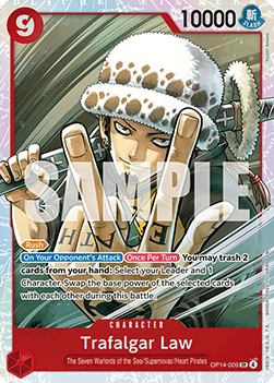 Trafalgar Law (OP14-009) (V.1) - The Azure Sea's Seven (Super Rare) [OP14-009] Hauptbild