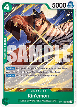 Kin'emon (OP14-024) - The Azure Sea's Seven (Common) [OP14-024] Hauptbild