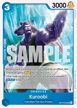 Kuroobi (OP14-045) - The Azure Sea's Seven (Uncommon) [OP14-045] Immagine principale del prodotto