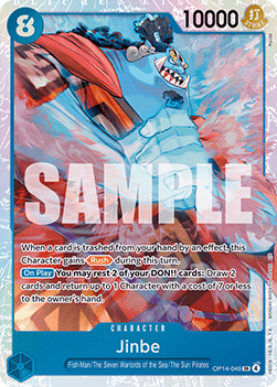 Jinbe (OP14-049) (V.1) - The Azure Sea's Seven (Super Rare) [OP14-049]