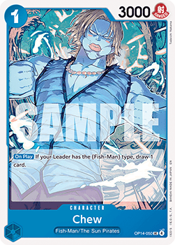 Chew (OP14-050) - The Azure Sea's Seven (Uncommon) [OP14-050] Immagine principale del prodotto