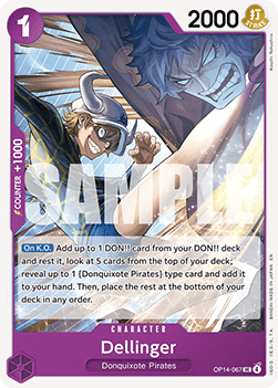 Dellinger (OP14-067) - The Azure Sea's Seven (Uncommon) [OP14-067] Immagine principale del prodotto