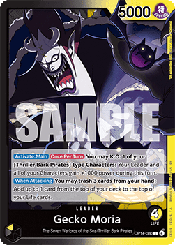 Gecko Moria (OP14-080) (V.1) - The Azure Sea's Seven (Leader) [OP14-080] Hauptbild