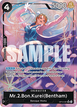 Mr.2.Bon.Kurei(Bentham) (OP14-091) (V.2) Hoofdafbeelding