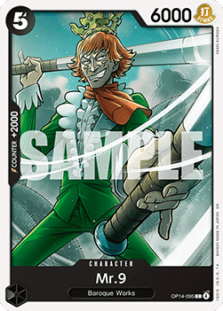 Mr.9 (OP14-095) - The Azure Sea's Seven (Common) [OP14-095] Imagen principal del producto