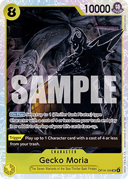 Gecko Moria (OP14-104) (V.1) - The Azure Sea's Seven (Super Rare) [OP14-104] Main image
