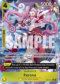 Perona (OP14-111) (V.2) - The Azure Sea's Seven (Alternate Art) [OP14-111] Main image