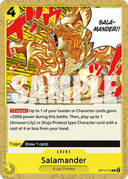 Salamander (OP14-116) - The Azure Sea's Seven (Common) [OP14-116] Immagine principale del prodotto
