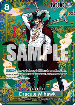 Dracule Mihawk (OP12-030) - The Azure Sea's Seven (Special Rare) [OP14-OP12-030] Main image