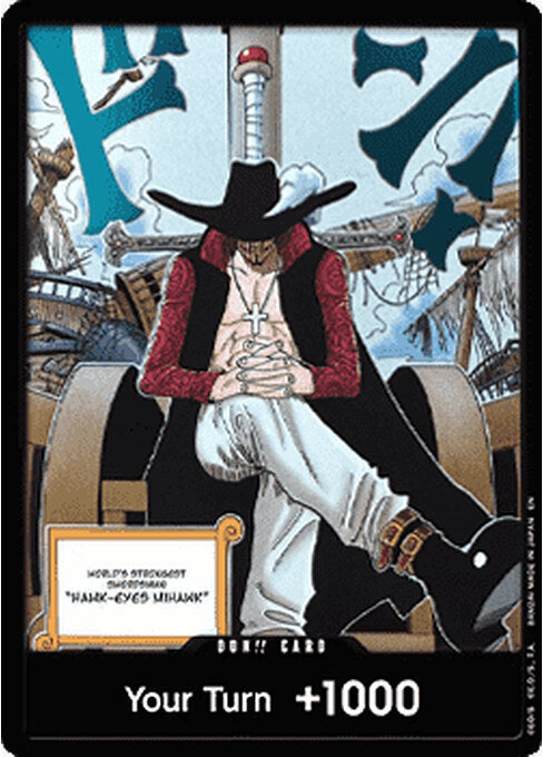 Don!! (OP14 - Dracule Mihawk) — The Azure Sea's Seven One Piece card Hoofdafbeelding