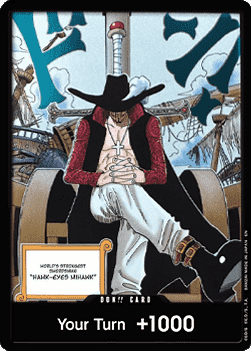 Don!! (OP14 - Dracule Mihawk) (V.1) - The Azure Sea's Seven (DON!!) Hover Image