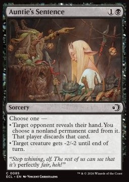Auntie's Sentence - Lorwyn Eclipsed (Common) [ECL-85] Hover Image