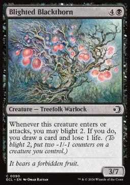 Blighted Blackthorn - Lorwyn Eclipsed (Common) [ECL-90] Hauptbild
