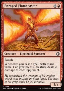 Enraged Flamecaster - Lorwyn Eclipsed (Common) [ECL-135] Hauptbild