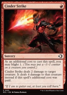 Cinder Strike - Lorwyn Eclipsed (Common) [ECL-131] Hauptbild