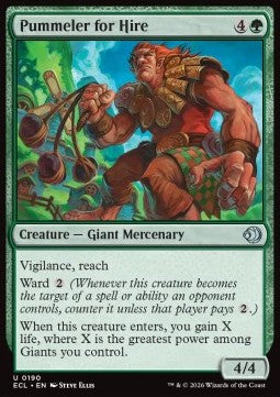 Pummeler for Hire - Lorwyn Eclipsed (Uncommon) [ECL-190] Imagen principal del producto