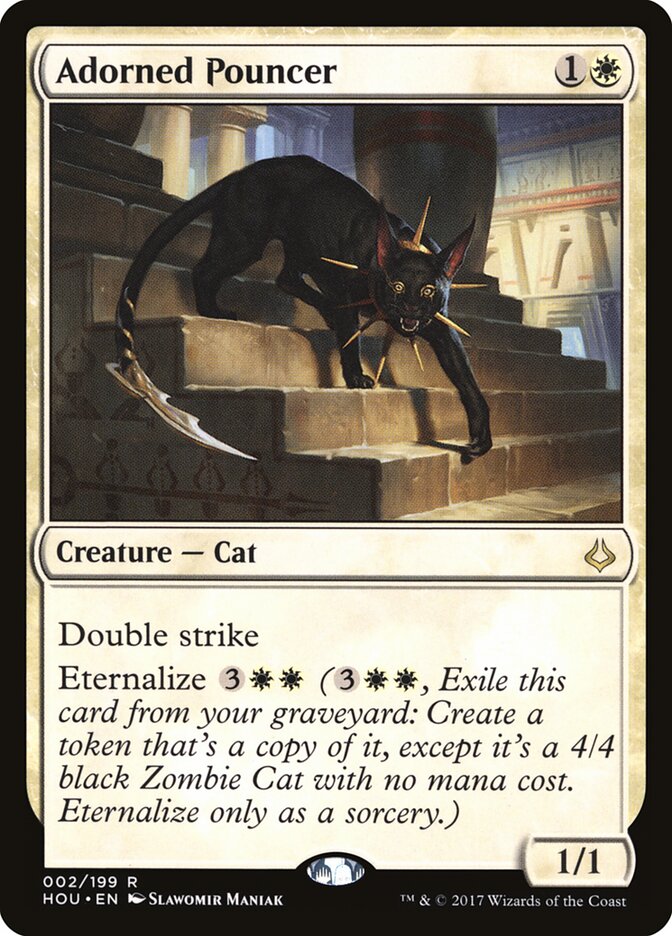 Adorned Pouncer - Hour of Devastation (Rare) [HOU-2]